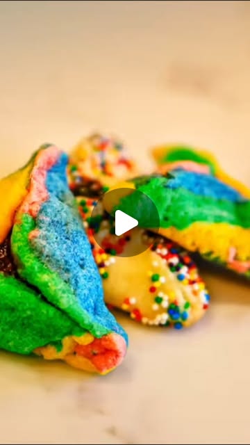 Rainbow Hamantaschen